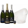 COFFRET VIN - BOX CHAMPAGNE ST REOL MIXTE 3*1,5L + 1 VASQUE + 1 BOUCHON - Planète Drinks