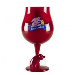 VERRES A BIERE - VERRE RINCE COCHON ROUGE 50CL - Planète Drinks