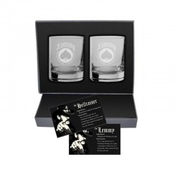 ACCESSOIRES DE BAR - MOTORHEAD LEMMY MEMORIAL ROCKS GLASSWARE BOX SET - Planète Drinks