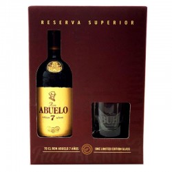 COFFRET ALCOOL - COFFRET RHUM ABUELO 7 ANS 70CL - Planète Drinks