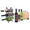 COFFRET VIN - BOX APERO VINS MOTORHEAD 6*75CL + 1 PLANCHE + 1 COUTEAU + 1 RACK WINE - Planète Drinks