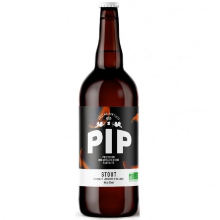biere - PIP STOUT TENDANCE ECORCE D ORANGE 75CL - CERTIFIE FR-BIO-01 - Planète Drinks