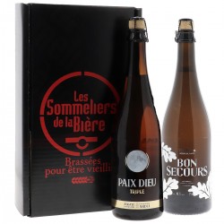 COFFRET BIERE - COFFRET SOMMELIER BON SECOURS BLONDE/PAIX DIEU 2X75 CL - Planète Drinks