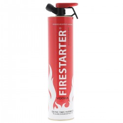 FIRESTARTER VODKA 70CL 29.90004 - La Firestarter Vodka se différencie des autres grâce à sa bouteille rouge en forme d’extincteu
