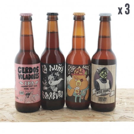 BOX DECOUVERTE BARCELONA BEER 3*4*33CL